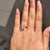 Unique engagement ring by Diamondrensu with handmade white gold setting
