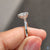 2.03 CT Moissanite Trillion Cut Beautiful Moissanite Solitaire Engagement Ring