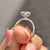 2.03 CT Moissanite Trillion Cut Beautiful Moissanite Solitaire Engagement Ring
