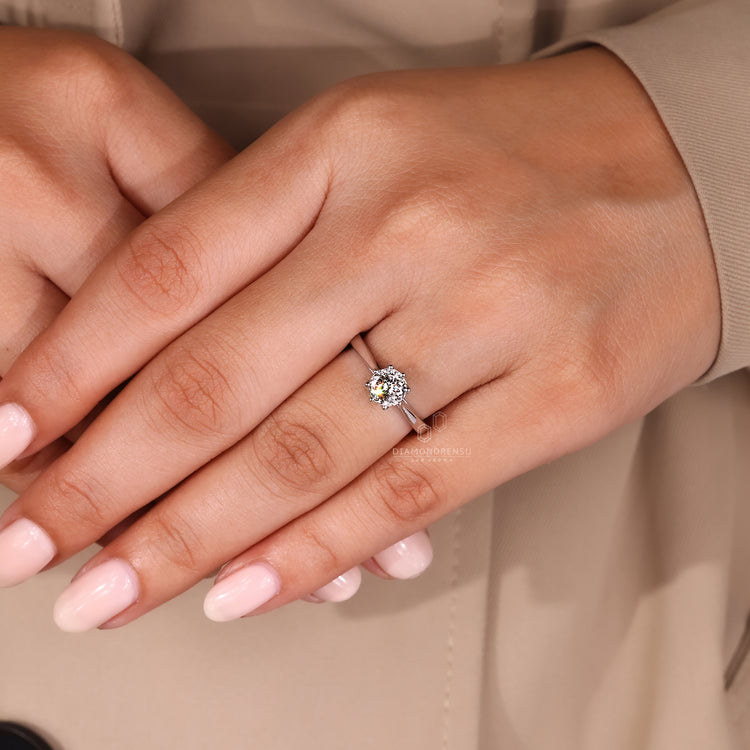 Customise ring using 8 prong setting.
