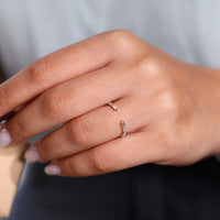 Baguette diamond wedding band as custom diamond band.