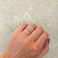 Lab-Grown Diamond Pavé Wedding Band - SIZE M.5 - 18k Rose Gold