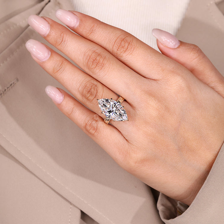 Vintage diamond engagement ring available in every metal.