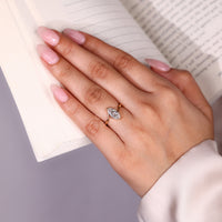 Marquise Old European Cut Ring compass prong setting.
