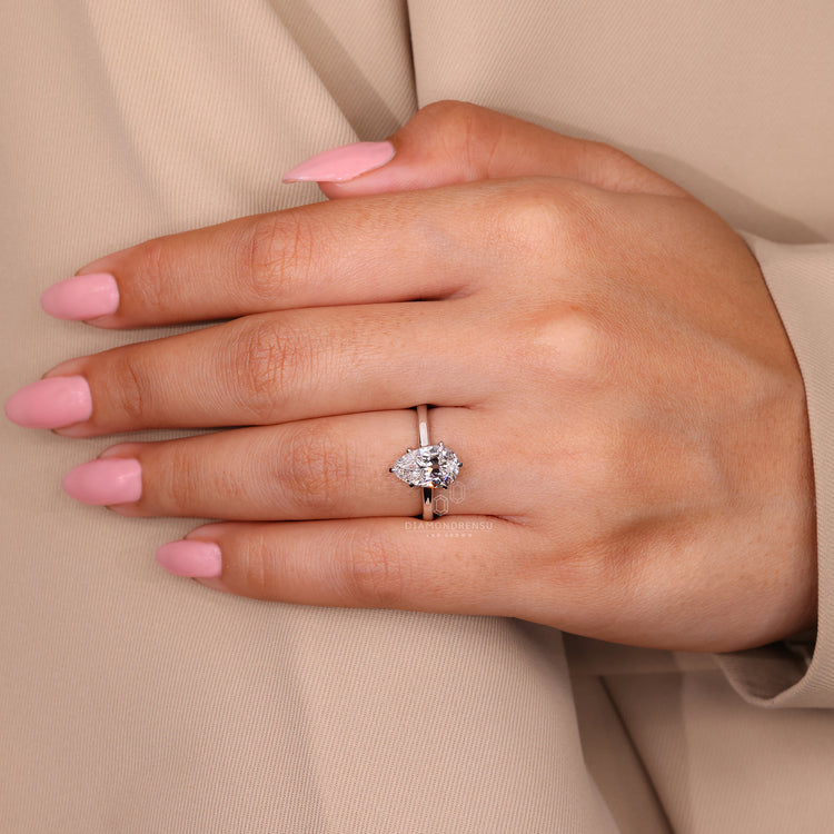 But engagement ring with handmade 6 claw prong and solitaire design.
