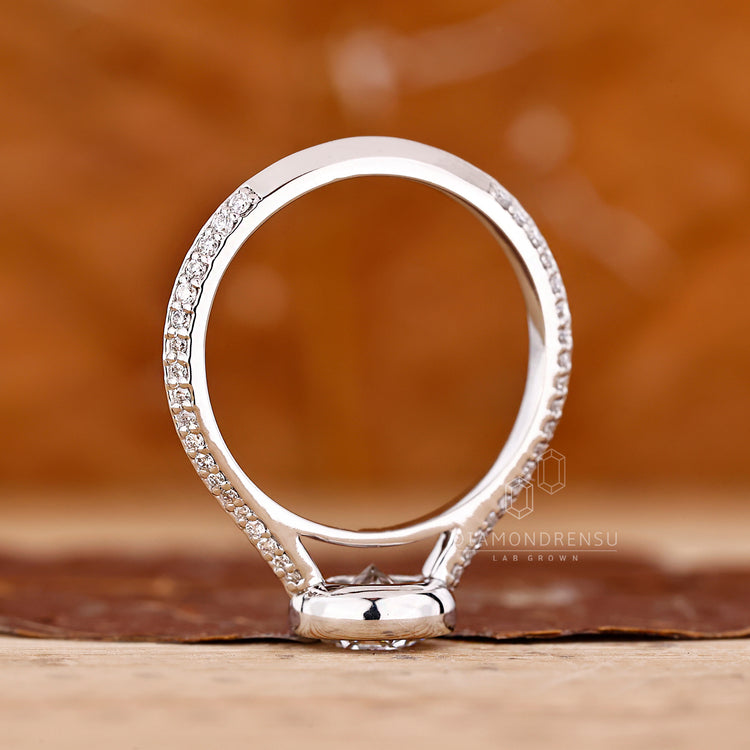 IGI certified handmade bezel diamond ring.
