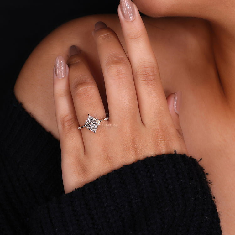Dutch marquise ring vintage style claw prong setting.
