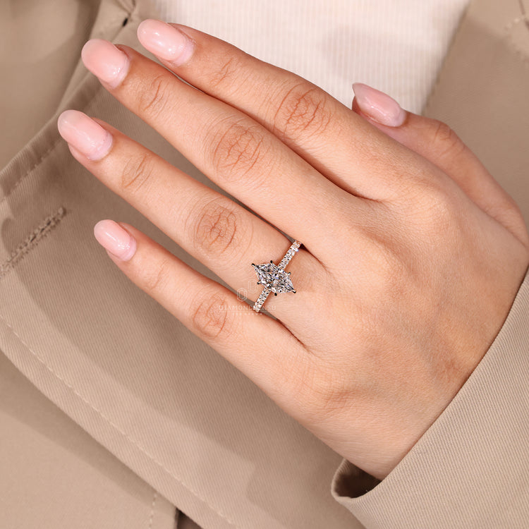 Dutch marquise diamond ring available in 1 to 3 CT.
