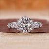 5 stone diamond ring in white gold setting.
