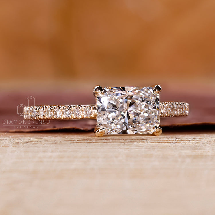 East to west setting and cathedral setting ring.
