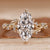 Marquise diamond ring nature inspired style.