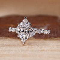 Diamondrensu AU handmade nature inspired engagement ring.
