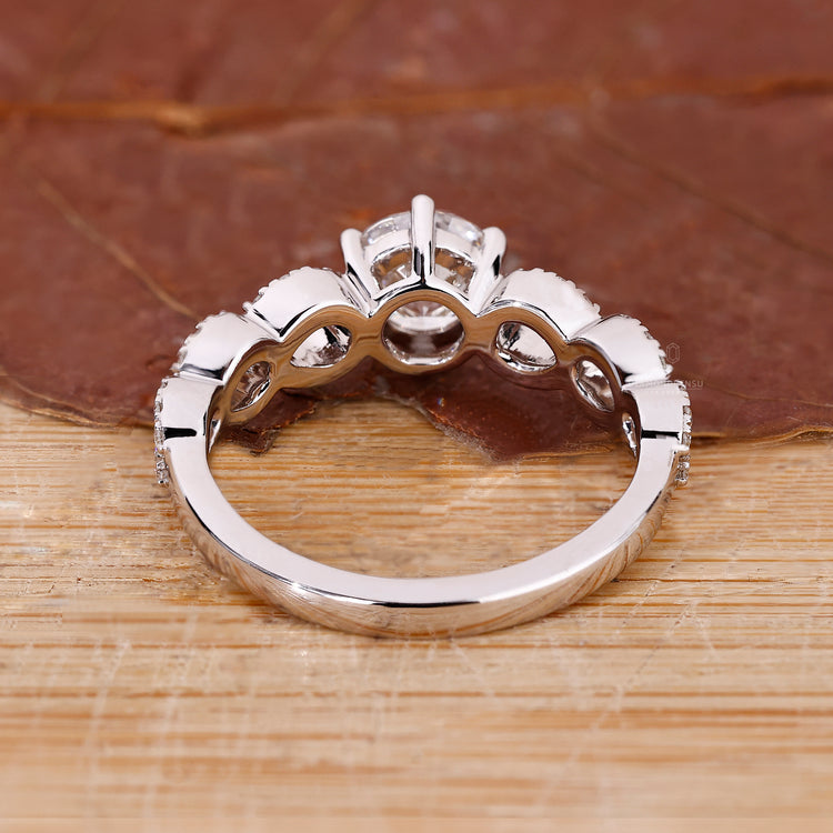Handmade jewelry featuring lab grown diamond.
