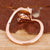 Designer three stone engagement ring design.
