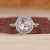3 stone diamond ring with round rose cut ring.

