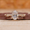 Oval Shaped Engagement Ring In Vintage Style