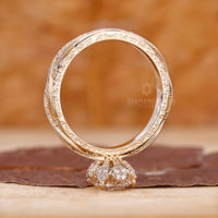 Buy Engagement ring with yellow gold engagement ring.

