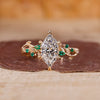 Dutch Marquise Nature Inspired Engagement Ring
