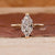 Dutch Marquise Hidden Halo Engagement Ring