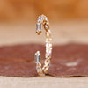 Marquise and baguette wedding band with yellow gold diamond band.