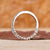 Buy Wedding Band with half eternity design in white gold.
