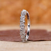Pear And Round Half Eternity Diamond Band