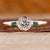 Bezel set engagement ring with round diamond engagement ring.
