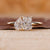 Toi et moi engagement ring with pear and radiant diamond ring.
