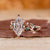 6 leaf style prong used in euro shank ring.
