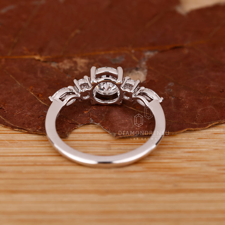 Buy Diamond Ring in white gold with claw prong design.
