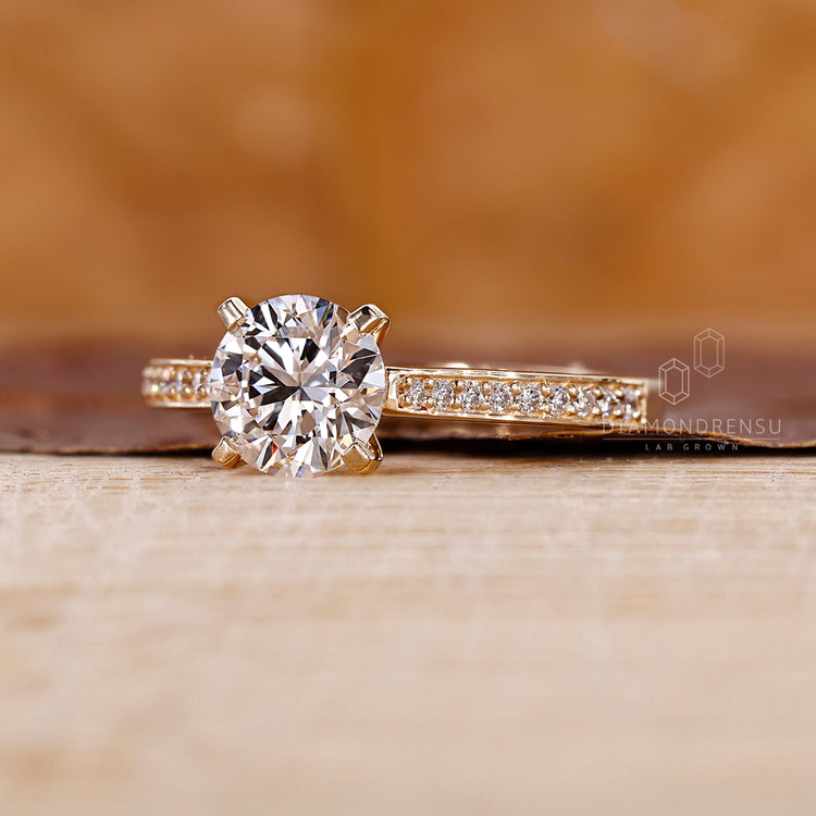 Buy engagement ring made as yellow gold engagement ring.
