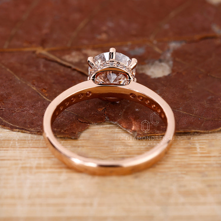 Handmade ring crafted with prong setting ring.
