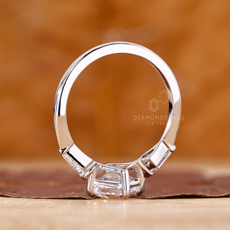 Lab Grown Diamond in white gold ring.
