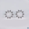 AUSM0241 Lab-Grown Diamond Sun Earrings - 18k White Gold