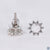 AUSM0241 Lab-Grown Diamond Sun Earrings - 18k White Gold
