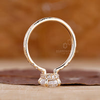 Buy Engagement ring with yellow gold ring.
