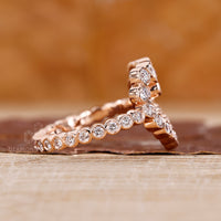 Diamondrensu AU handmade bezel diamond ring.
