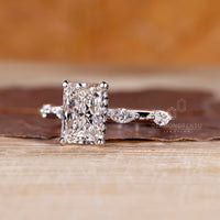 IGI certified handmade radiant cut engagement ring.