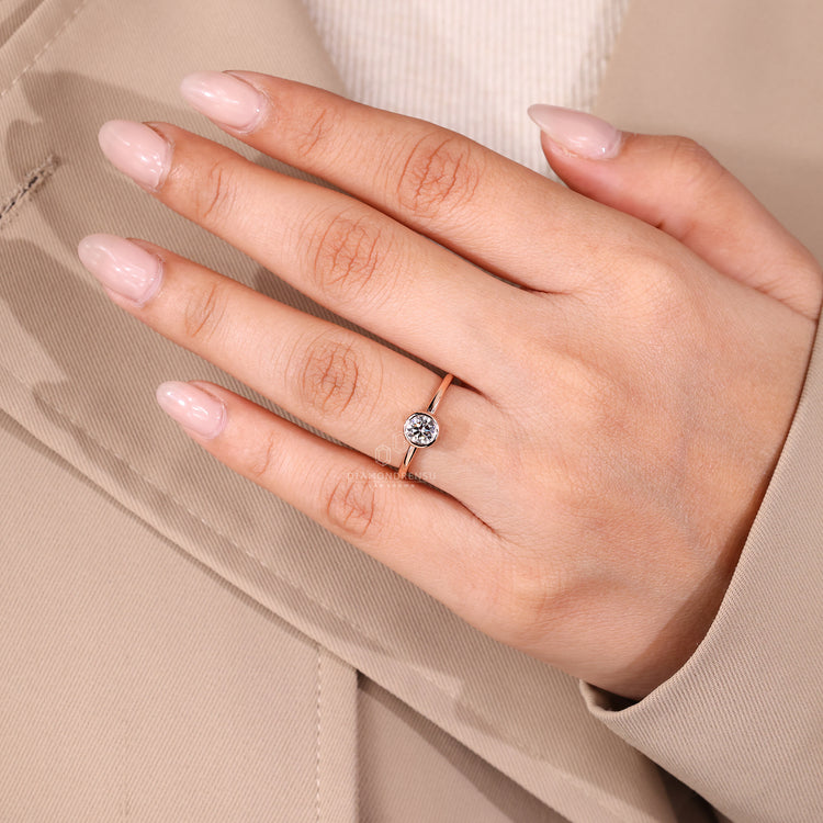Classic solitaire diamond ring available in 0.50 to 2 CT.
