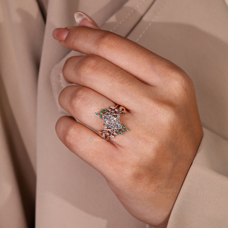 Handmade Dutch marquise bridal set with filigree design.