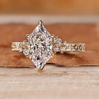 Vintage Dutch marquise ring tulip basket style.