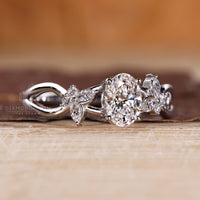 IGI certified oval diamond engagement ring.
