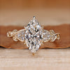 Marquise cut diamond ring seven stone style.