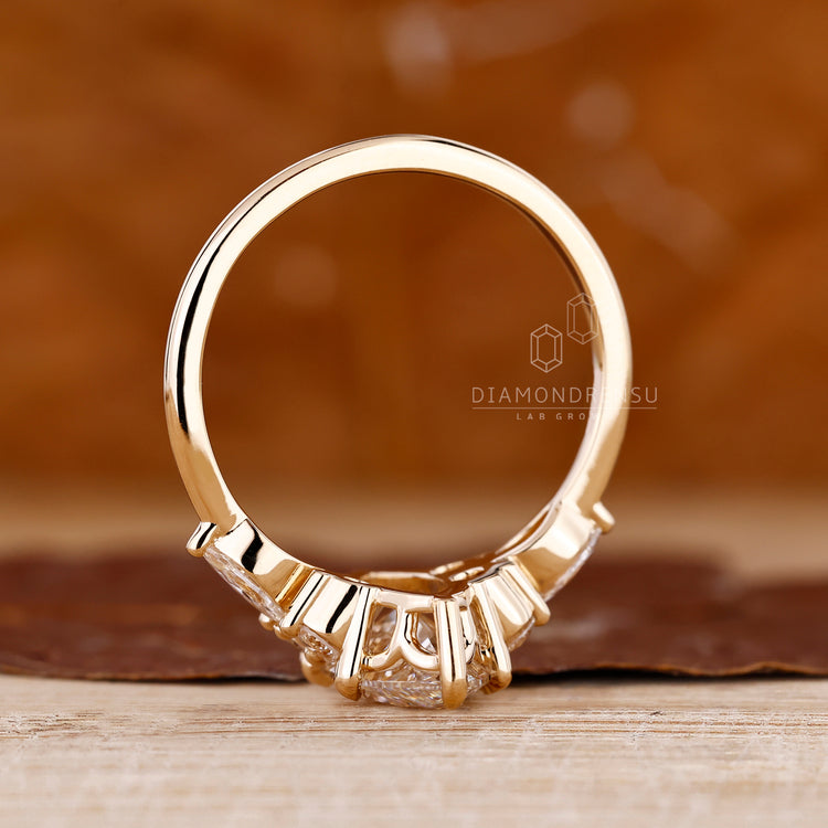IGI certified handmade marquise diamond ring.
