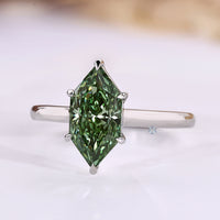Dutch marquise diamond ring elegant cathedral style.