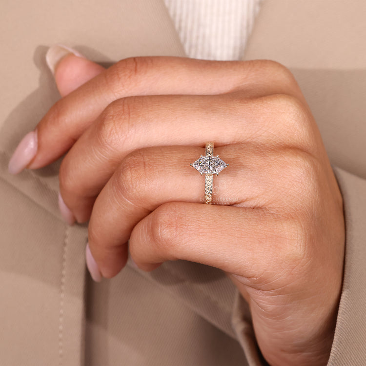 Dutch marquise diamond ring IGI certified style.