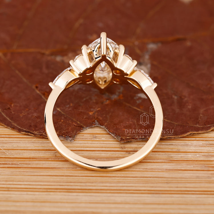 Marquise diamond ring available in 1 to 2 CT.
