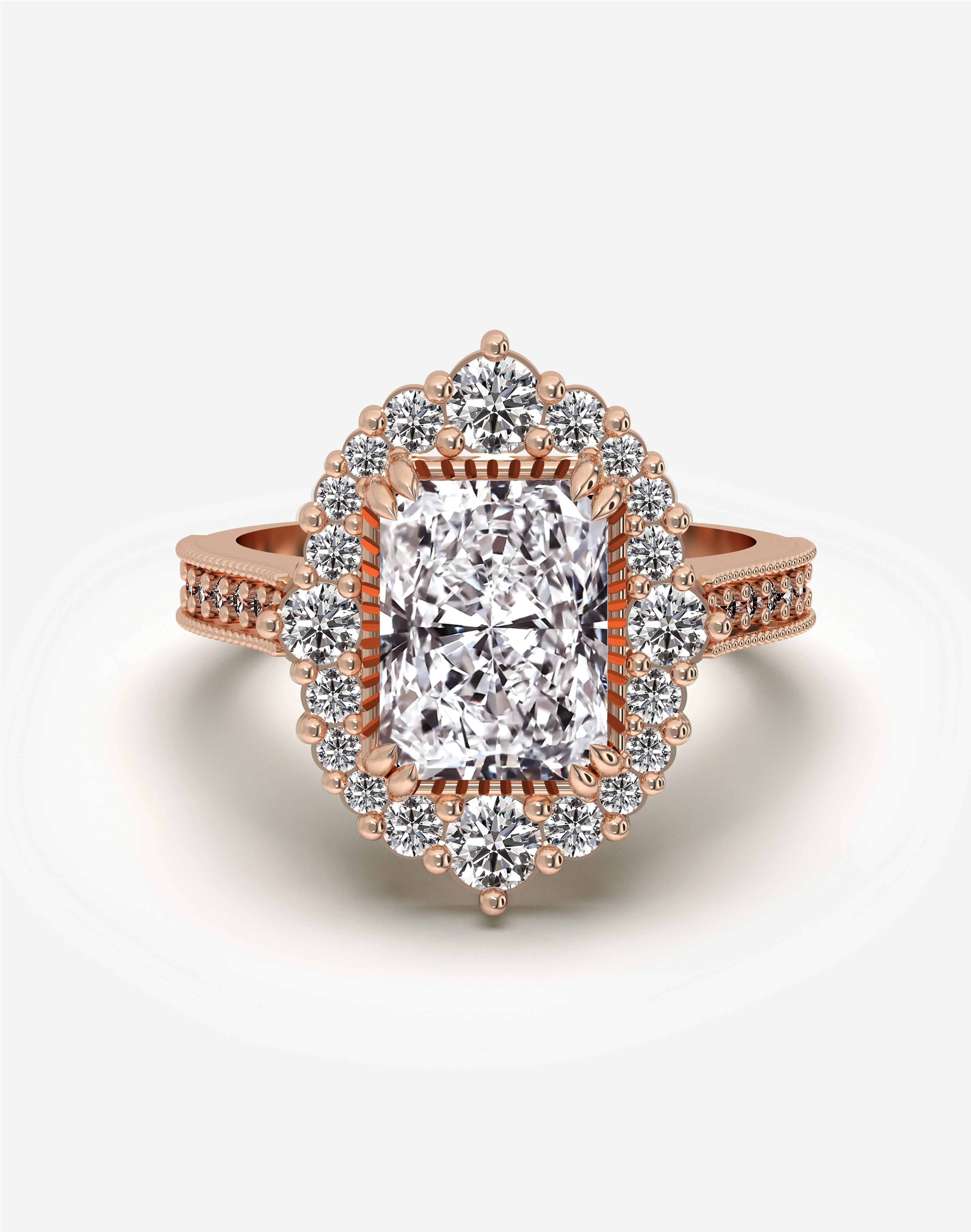 Moissanite Vintage Engagement Rings