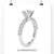 4 prong princess cut engagement ring featuring a Lab Grown Diamond for ethical beauty.
