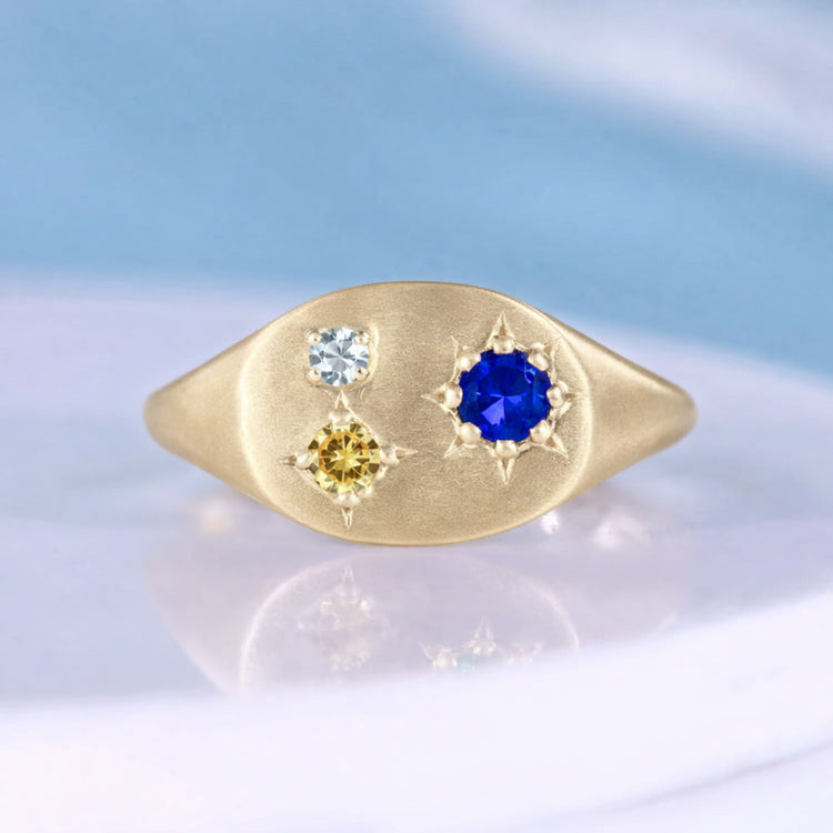 Heirloom Birthstone Signet Ring